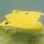 Bionisch optimierter Unterwasserroboter.