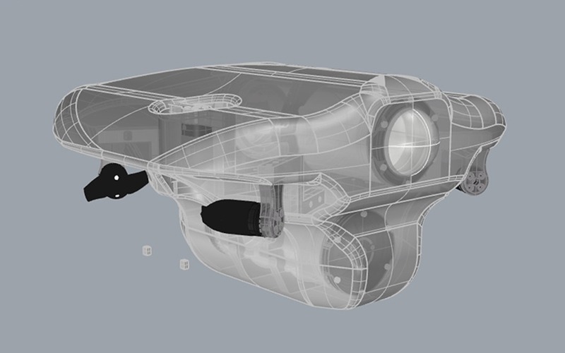 CAD-Modell des Schildkröten-ROV