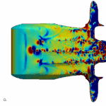 Simulation der Druckverteilung über das ROV